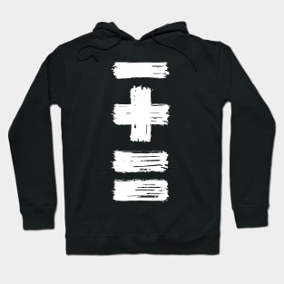 Minus Plus Equals Hoodie